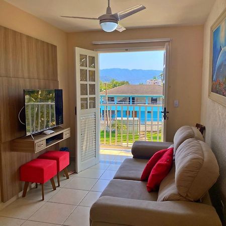 Lindo Apartamento Praia Grande Tenório pé na areia com ar Ubatuba Extérieur photo