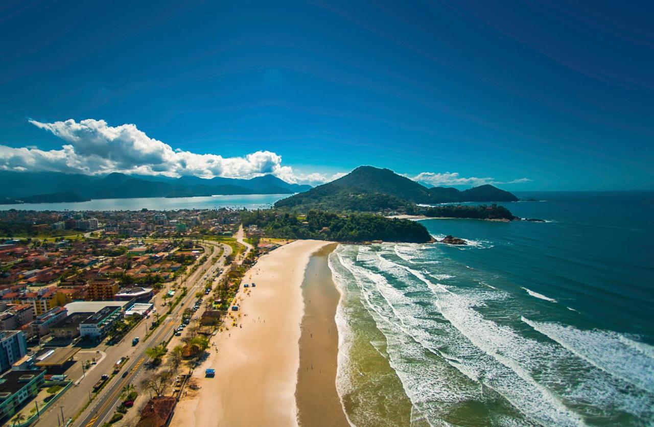 Lindo Apartamento Praia Grande Tenório pé na areia com ar Ubatuba Extérieur photo